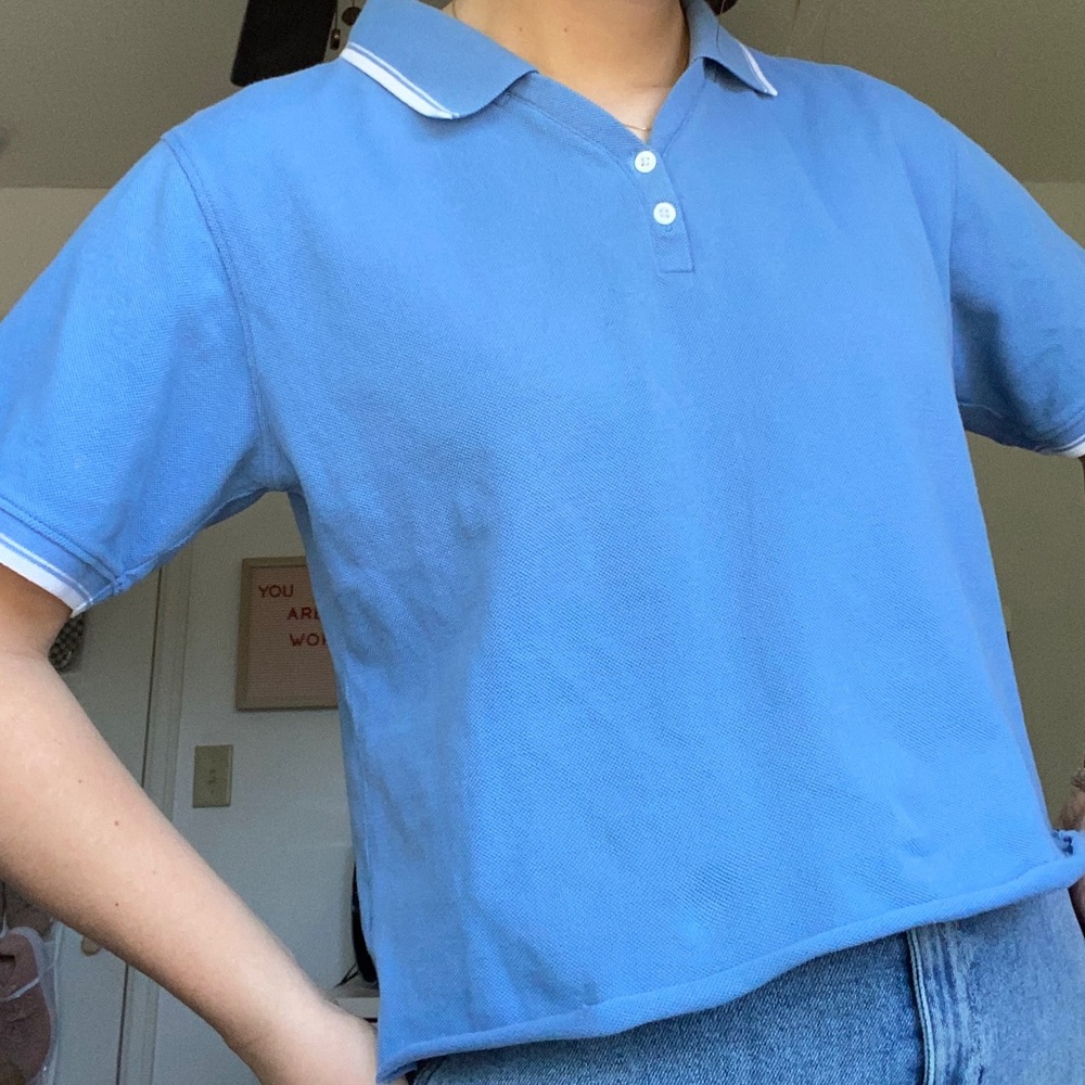 vintage cropped polo